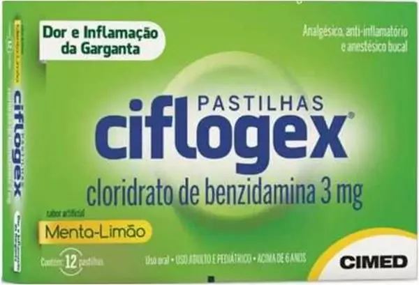 Mostrar detalhes para PASTILHAS PARA GARGANTA CIFLOGEX SABOR MENTA E LIMÃO COM 12 UNIDADES Imagem de PASTILHAS PARA GARGANTA CIFLOGEX SABOR MENTA E LIMÃO COM 12 UNIDADES